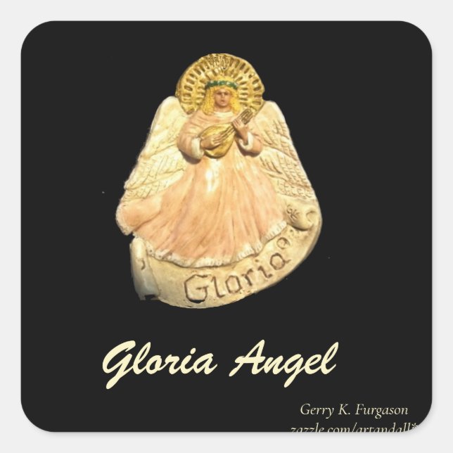 ADESIVO QUADRADO GLORIA ANGEL RENAISSANCE STICKER (Frente)