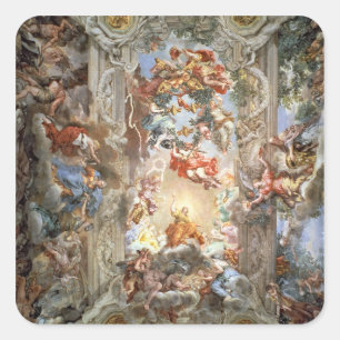 Adesivo Quadrado Glorificação do reinado do Papa Urbano VIII (156