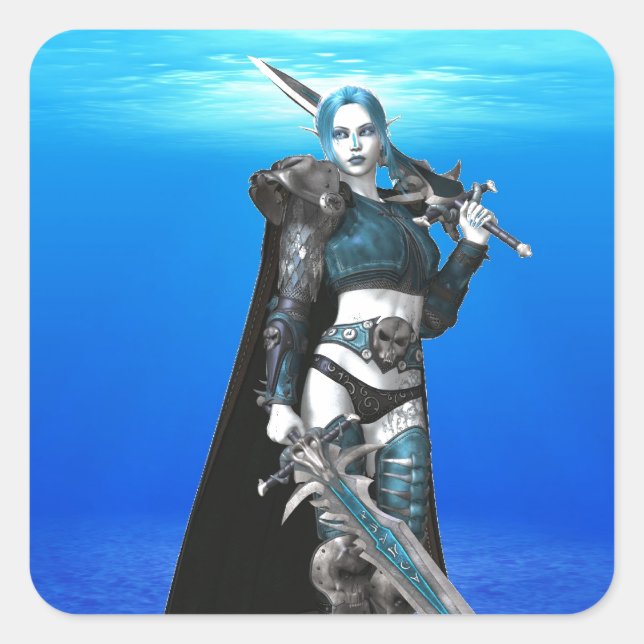 Adesivo Quadrado Glorioso Valkyrie Stickers (Frente)