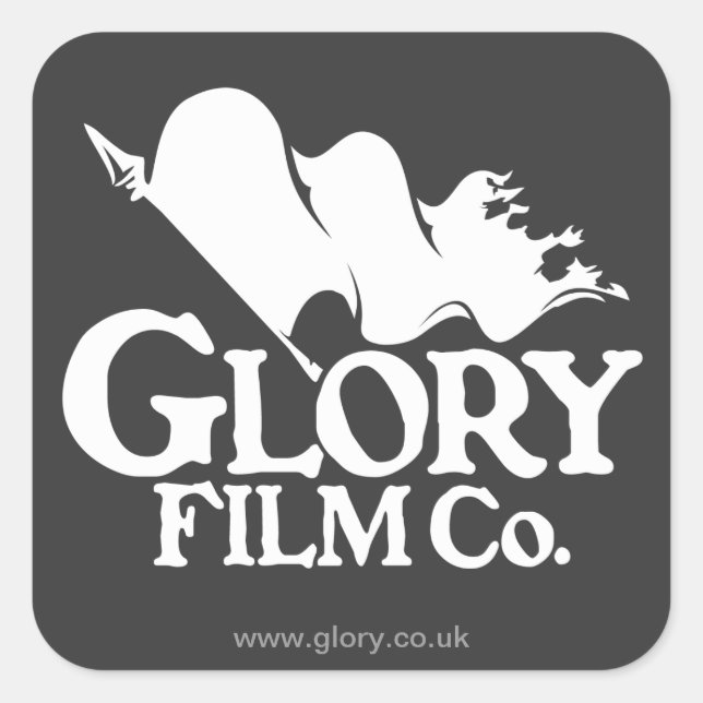Adesivo Quadrado Glory Film Co. Logo Stickers (Frente)