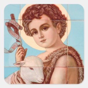 ADESIVO QUADRADO GLORY TO LAMB CLASSIC ROUND STICKER