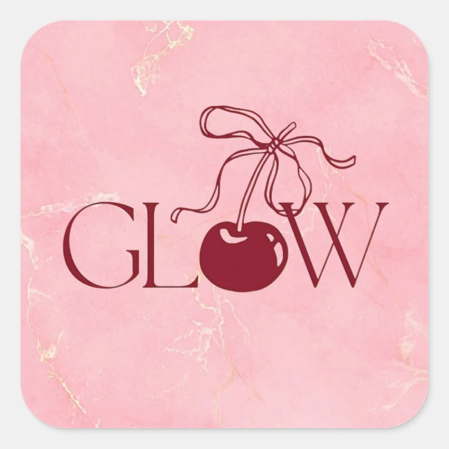 Adesivo Quadrado Glow Sticker (Frente)