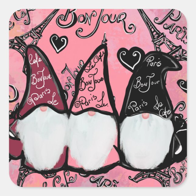 ADESIVO QUADRADO GNOME (Frente)