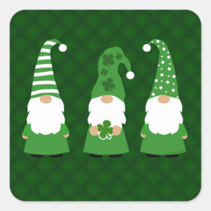 Adesivo Quadrado Gnomos Dias de São Patrícios