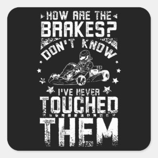 Adesivo Quadrado Go Kart Brakes