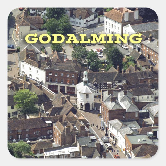 Adesivo Quadrado Godalming Surrey England (Frente)