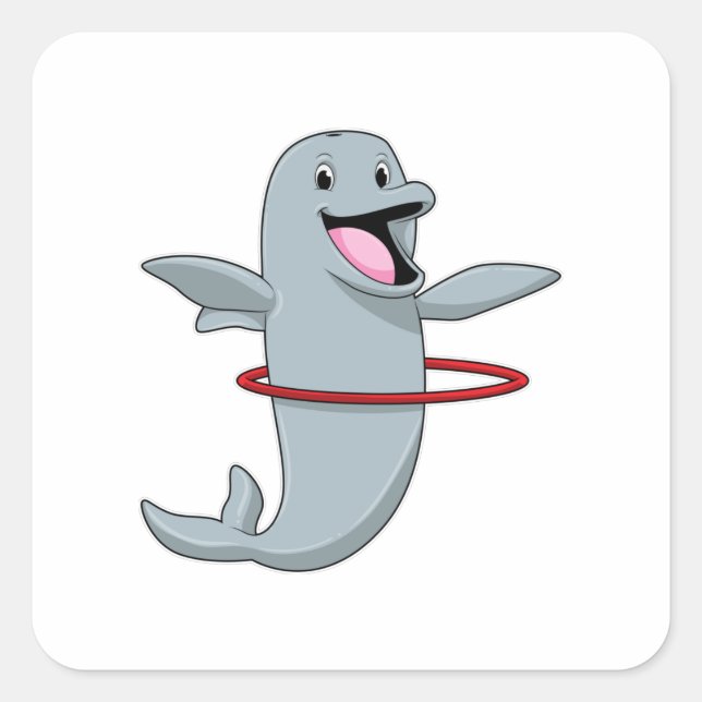 Adesivo Quadrado Golfinho em Endurance, com pneus de Malhação.p (Frente)