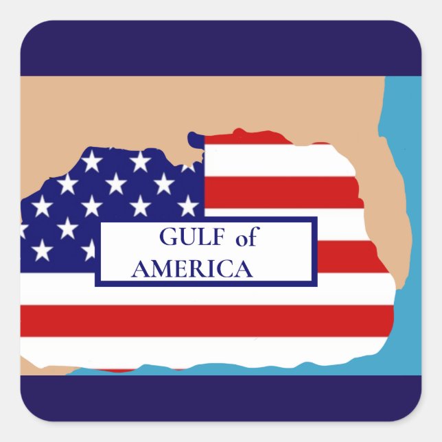 ADESIVO QUADRADO GOLFO DA AMÉRICA (Frente)