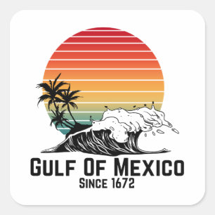 Adesivo Quadrado Golfo Do México