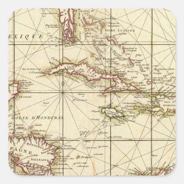 Adesivo Quadrado Golfo do México (Frente)