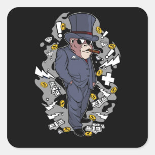 Adesivo Quadrado Gorilla Boss