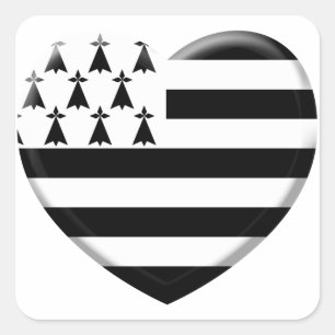 Adesivo Quadrado gosto da Bretanha