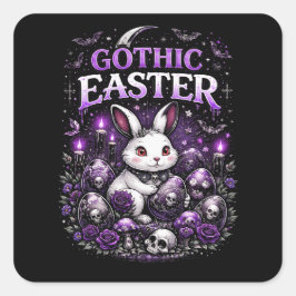 Adesivo Quadrado Gothic Easter