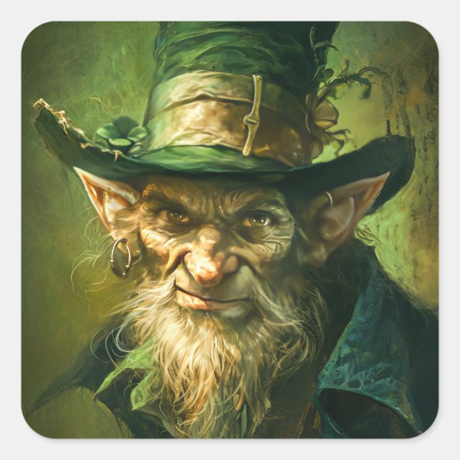 Adesivo Quadrado Gothic Leprechaun (Frente)