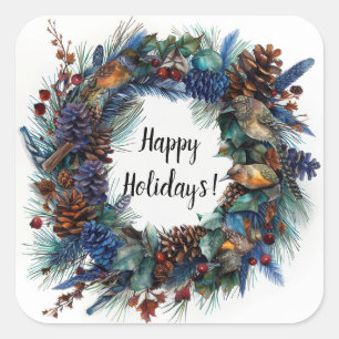 Adesivo Quadrado Gótico, Pagan, Nórdico, Yule ou Natal