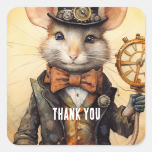 Adesivo Quadrado Goudawhisk steampunk
