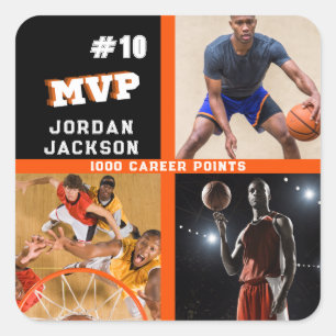 Adesivo Quadrado Graduação de Colagem de Logotipo da Equipe MVP Sta