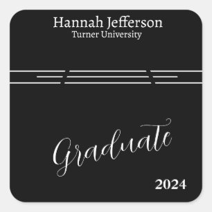 Adesivo Quadrado Graduação de Fotos em Preto e Branco Moderno