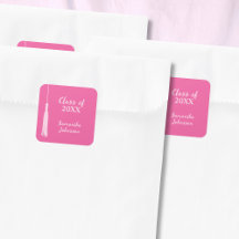 Graduação de Tassel de Formando Quente Rosa-Quente