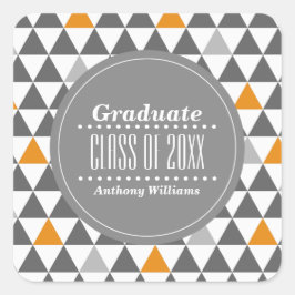 Adesivo Quadrado Graduação Personalizada de Padrão Geométrico