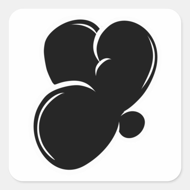 Adesivo Quadrado Graffiti letters letter Y Essential  (Frente)