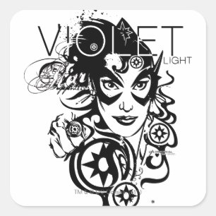 Adesivo Quadrado Gráfico 4 da safira de estrela