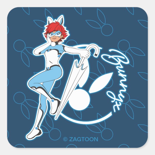 Adesivo Quadrado Gráfico Bunnyx (Frente)