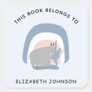 Adesivo Quadrado Gráfico do Rinotraqueíte Rótulo Rótulo Ilustração 