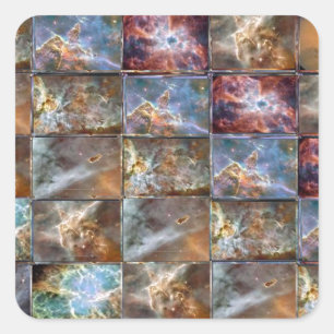 Adesivo Quadrado Gráficos do trabalho do azulejo da onda de CÉU