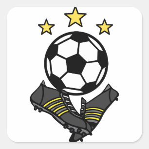 Adesivo Quadrado Grampos do futebol