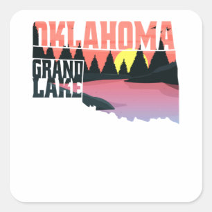Adesivo Quadrado Grand Lake Oklahoma