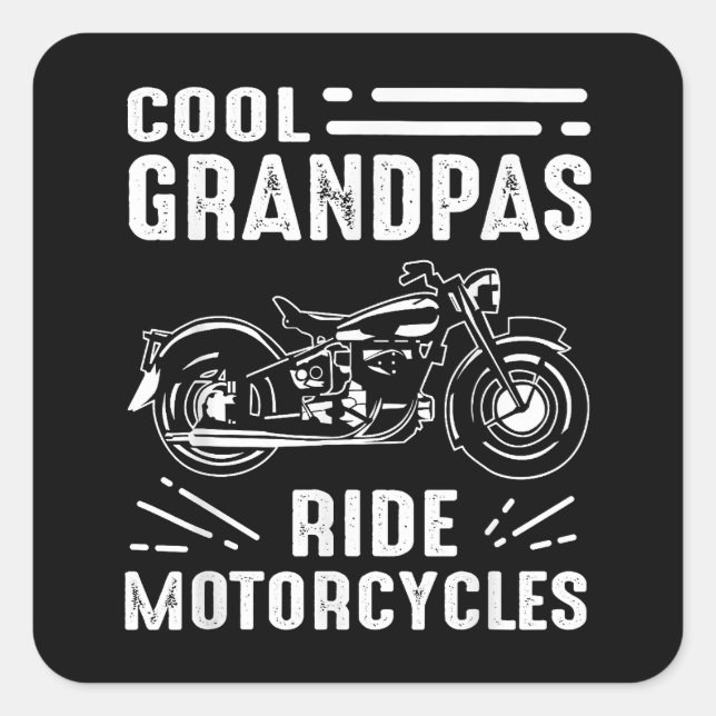 Adesivo Quadrado Grand Padre Biker (Frente)