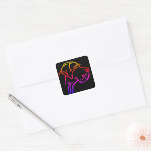 Adesivo Quadrado Grande desenho de Dane