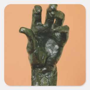 Adesivo Quadrado Grande mão esquerda (bronze)