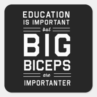 Adesivo Quadrado Grandes Biceps são importantes
