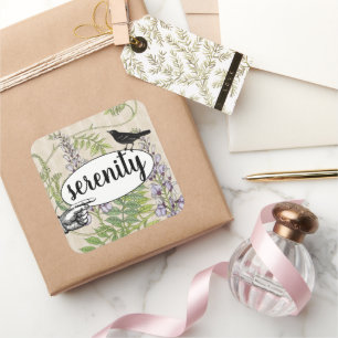 Adesivo Quadrado Grão preta floral da madeira do celeiro do pássa