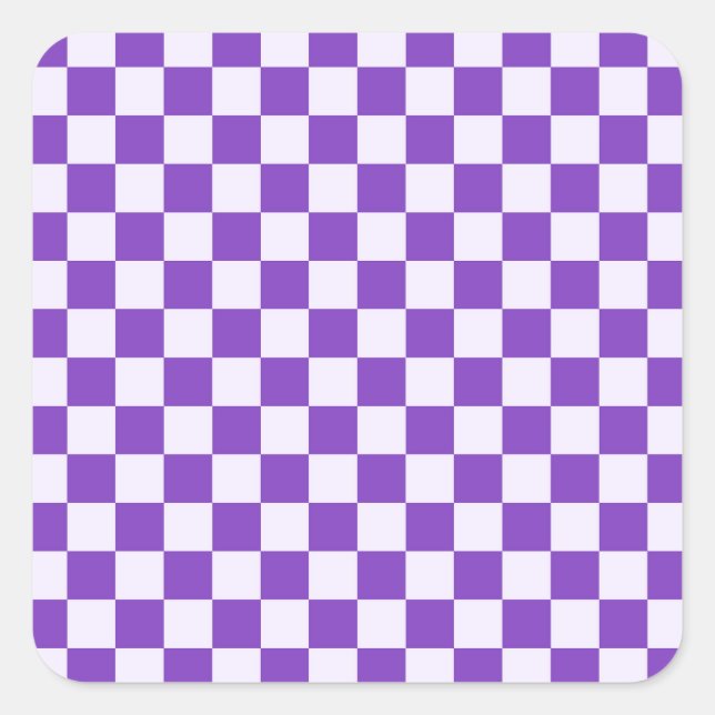 Adesivo Quadrado Grape soda checkerboard pattern (Frente)