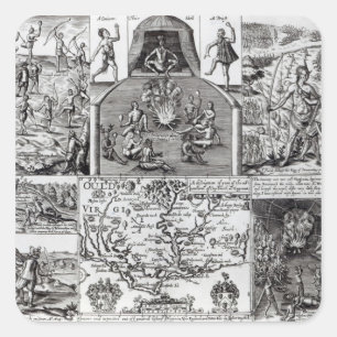 Adesivo Quadrado Gravado por Robert Vaughan