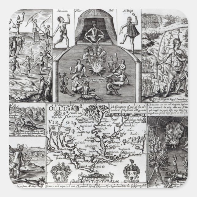 Adesivo Quadrado Gravado por Robert Vaughan (Frente)