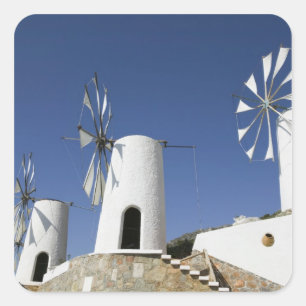 Adesivo Quadrado GRÉCIA, CRETA, Província de Iraklio, Ano Kera:
