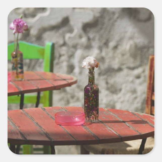 Adesivo Quadrado GRÉCIA, CRETE, Província de Hania, Hania: Colorida (Frente)