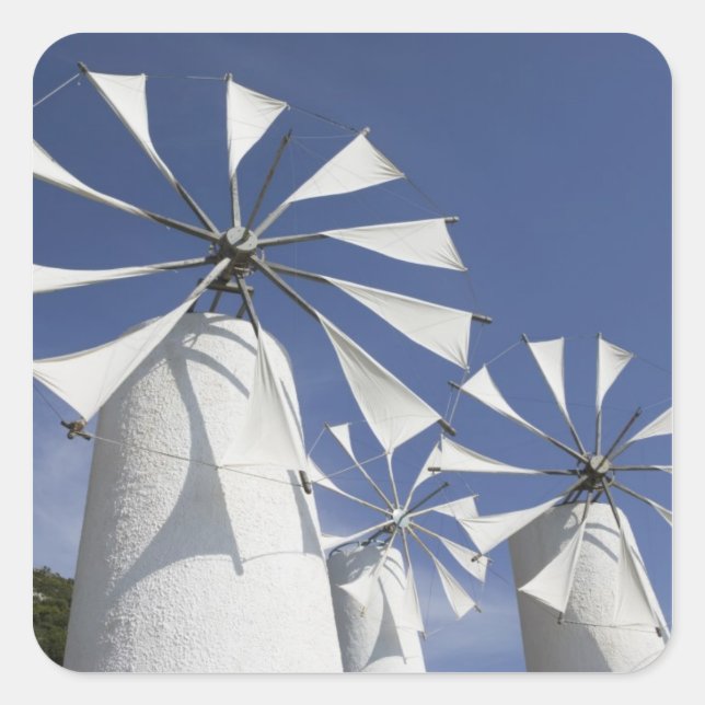 Adesivo Quadrado GRÉCIA, CRETE, Província de Iraklio, Ano Kera: 2 (Frente)