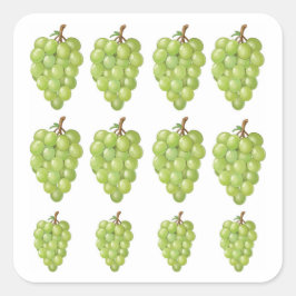 Adesivo Quadrado Green Grapes
