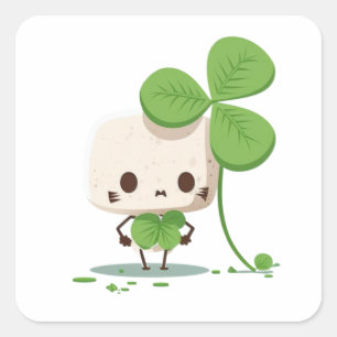 Adesivo Quadrado Green St Patricks