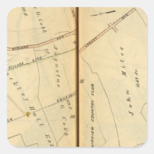 Adesivo Quadrado Greenburg, New York 7