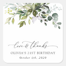 Greenery, Eucalyptus Leaves, Boho, Aniversário