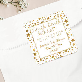 Adesivo Quadrado Grelha, Grelha, Pequeno Chá de fraldas De Estrela 