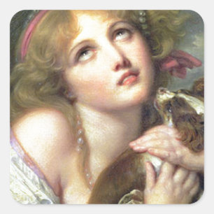 Adesivo Quadrado Greuze Papillon/Phalene "Fidelidade"