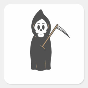 Adesivo Quadrado Grimreaper
