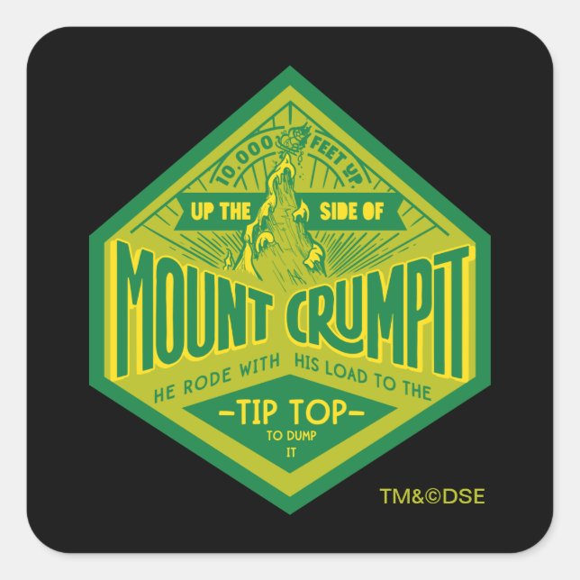Adesivo Quadrado Grinch | Monte Crumpit (Frente)